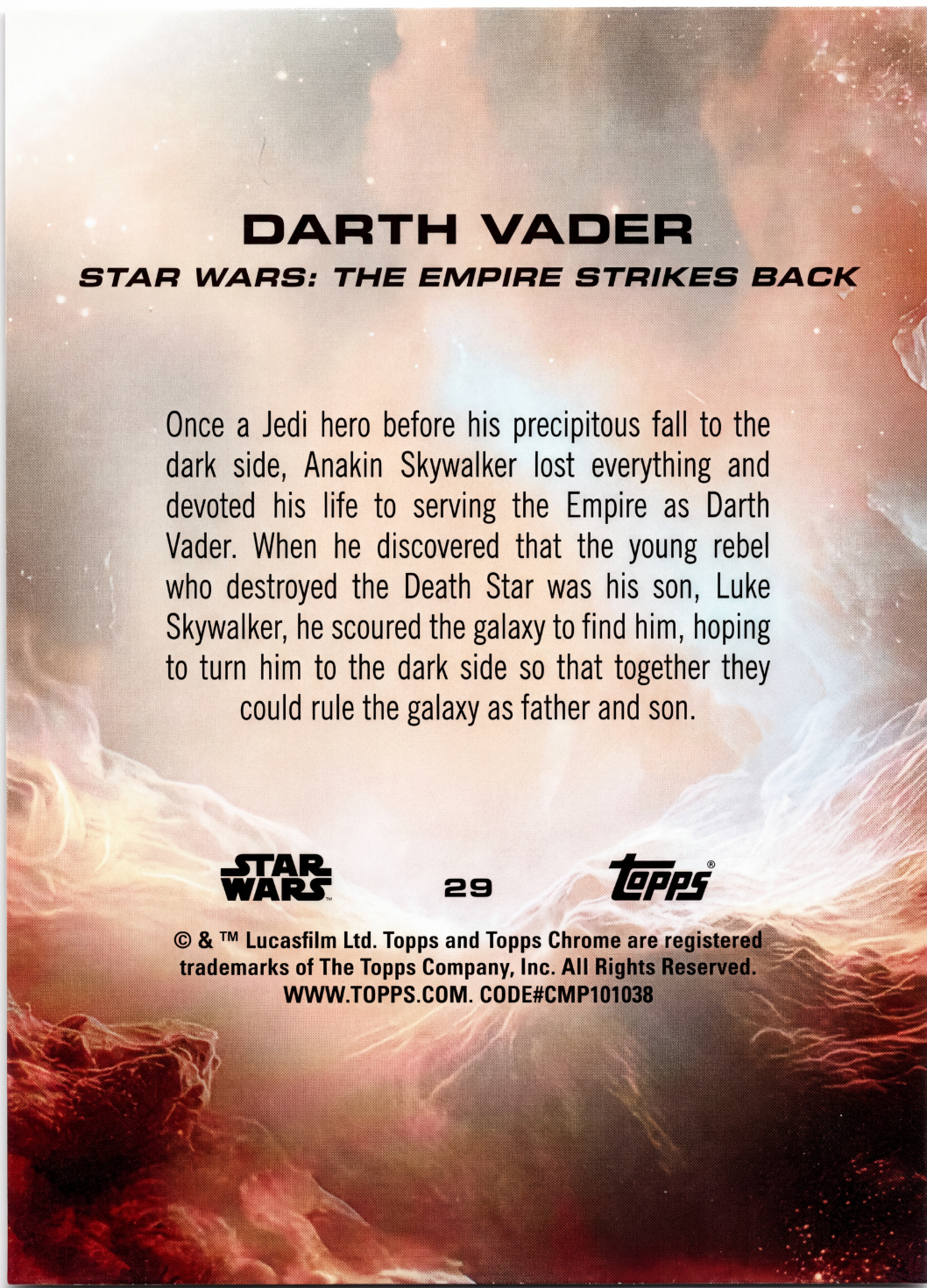 Darth Vader 29 Chrome - 2025 Topps Chrome Star Wars - El Imperio Contraataca