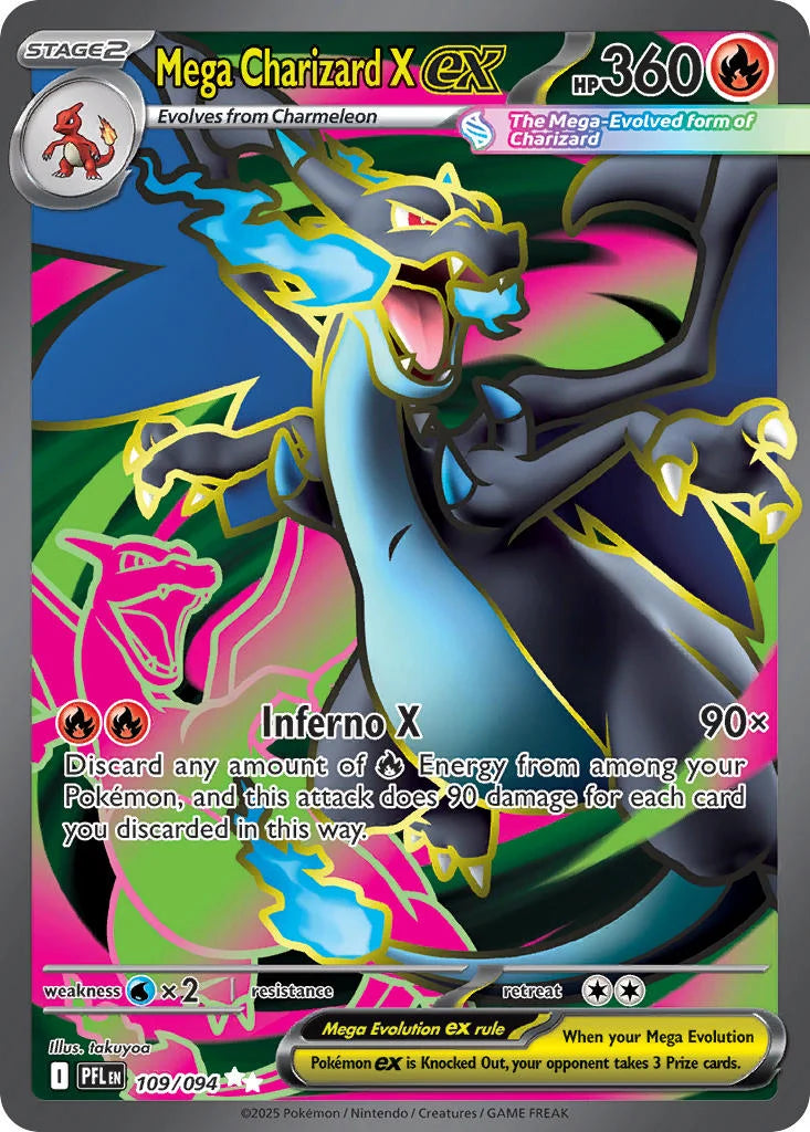 Mega Charizard X ex · UR 109/094
