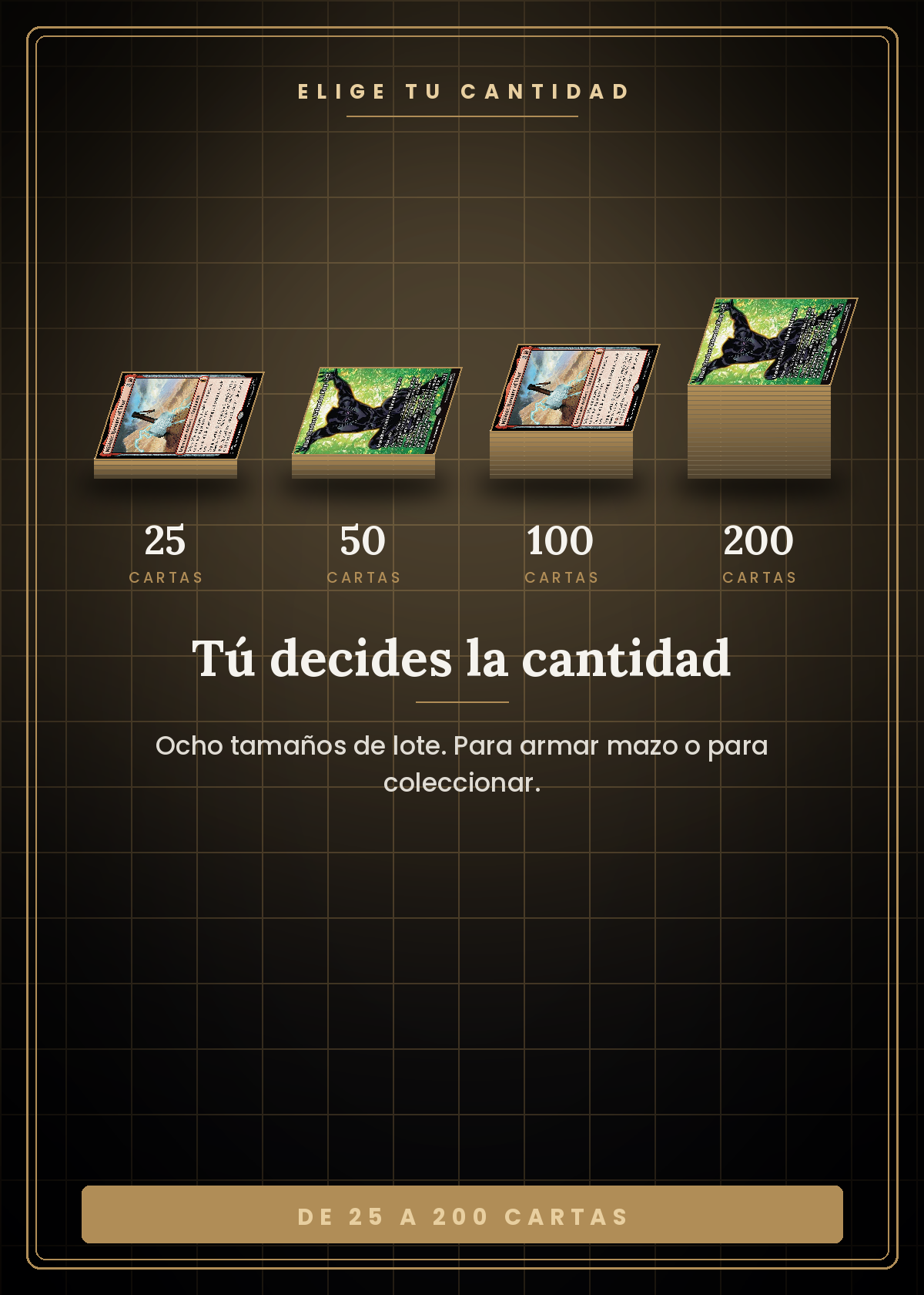 BULK Magic Marvel Vaulted — tú decides la cantidad: lotes de 25, 50, 100 y hasta 200 cartas