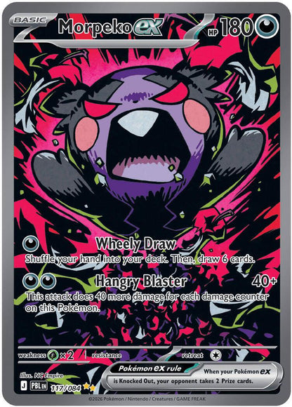 Morpeko ex 117/084 Special Illustration Rare - 2026 Pokémon ME05 Pitch Black