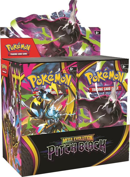 Pokémon TCG Mega Evolution Pitch Black Booster Box Display