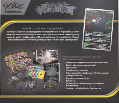 Pokémon TCG Mega Evolution: Pitch Black Elite Trainer Box (ETB)