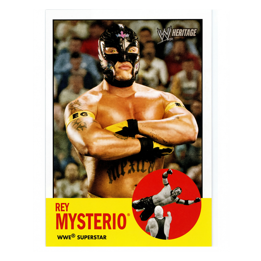 Rey Mysterio 2006 Topps WWE Heritage Superestrella Lucha Libre Clásica