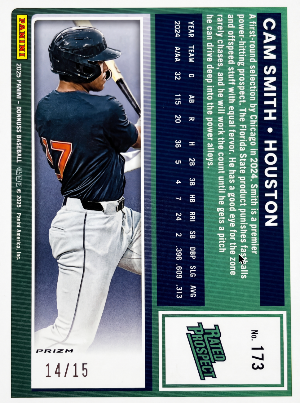 Cam Smith · Optic Rated Prospect Blue /15