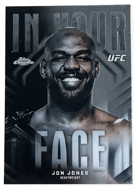 Jon Jones IYF-8 In Your Face - 2026 Topps Chrome UFC, frente