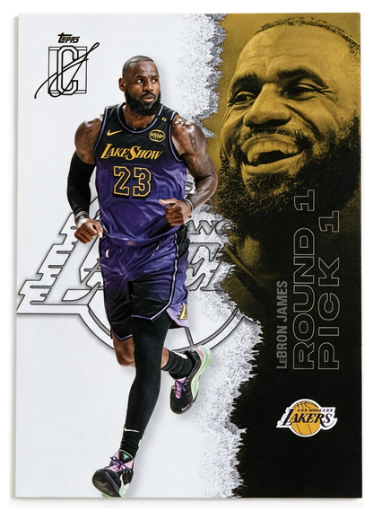 LeBron James 51 Round 1 Pick 1 - 2025-26 Topps Signature Class, frente