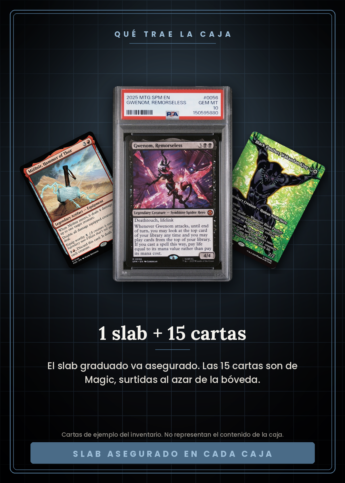 Mystery Premium Slab de Magic Vaulted — 1 slab graduado asegurado más 15 cartas de Magic surtidas