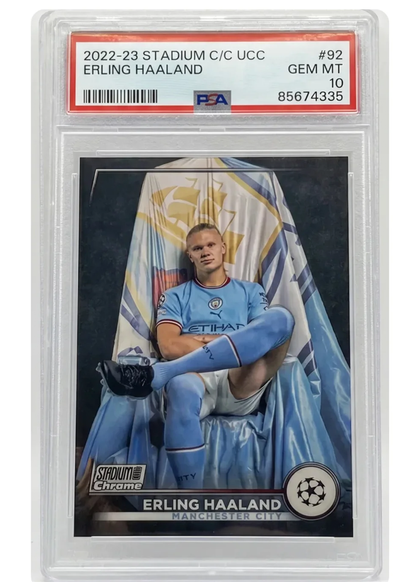 Haaland · Stadium Club PSA 10
