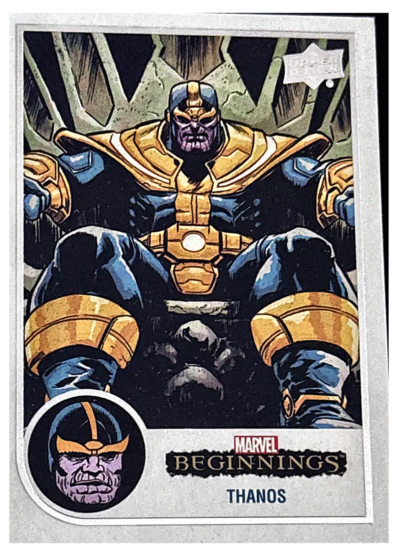 Thanos 57 Marvel Beginnings - 2022 Upper Deck, frente