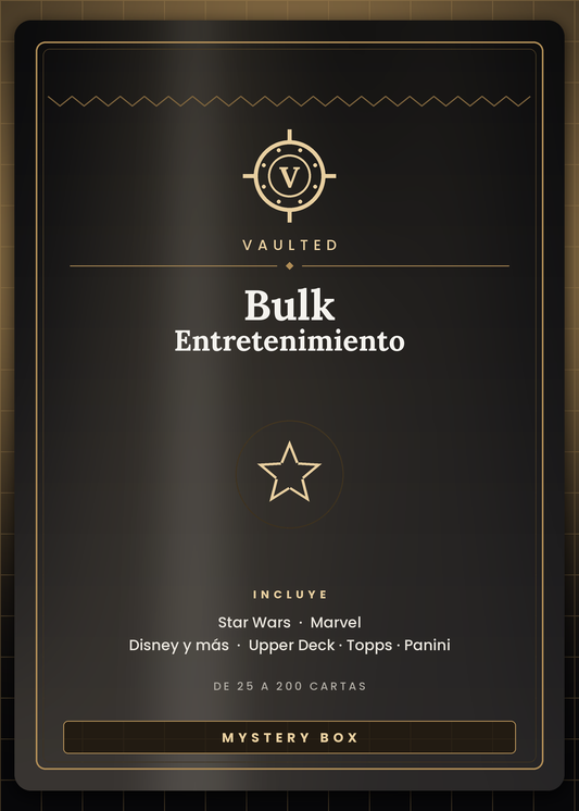 BULK Entretenimiento Vaulted — cartas de Star Wars, Marvel y Disney surtidas, de 25 a 200 cartas