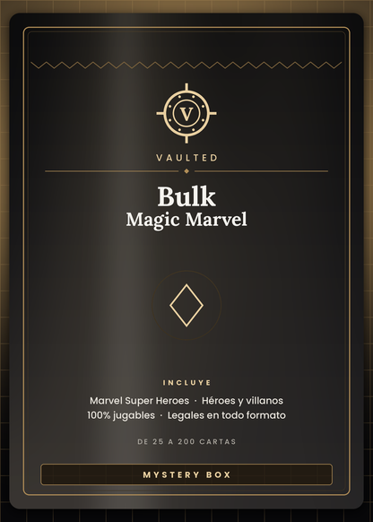BULK Magic Marvel Vaulted — cartas Magic The Gathering Marvel Super Heroes surtidas, de 25 a 200 cartas