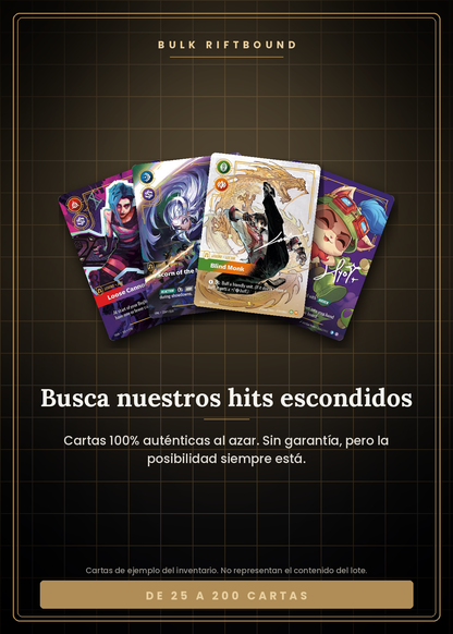 BULK Riftbound Vaulted — busca nuestros hits escondidos: cartas de Riftbound 100% auténticas al azar