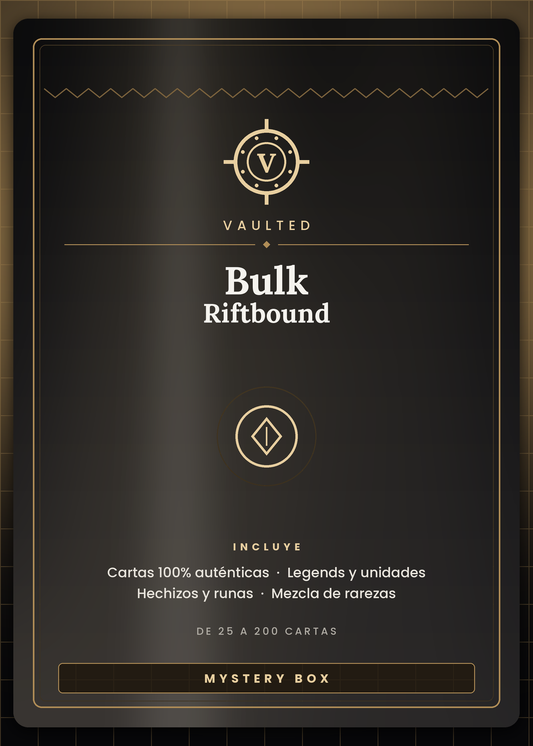 BULK Riftbound Vaulted — lote de cartas auténticas del TCG de League of Legends, de 25 a 200 cartas surtidas