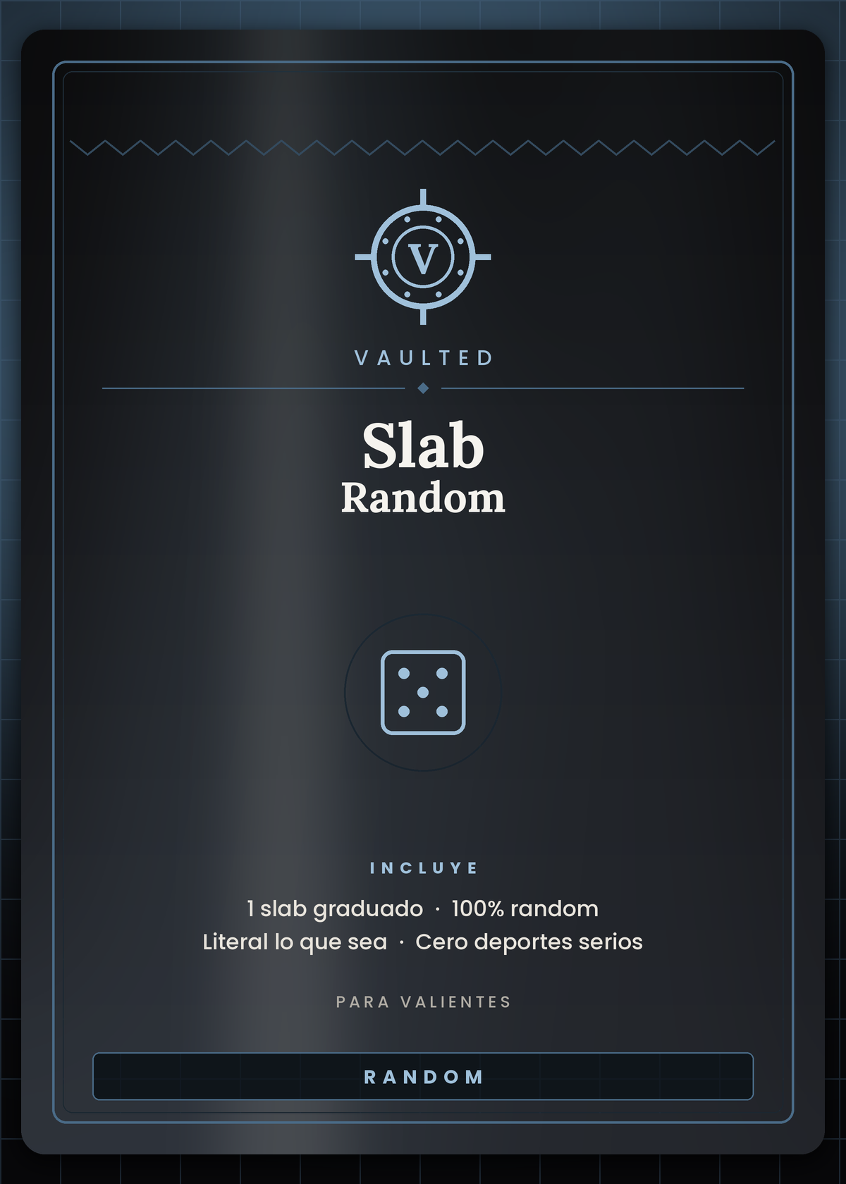 Slab Random Vaulted — un slab graduado 100% random, literal lo que sea