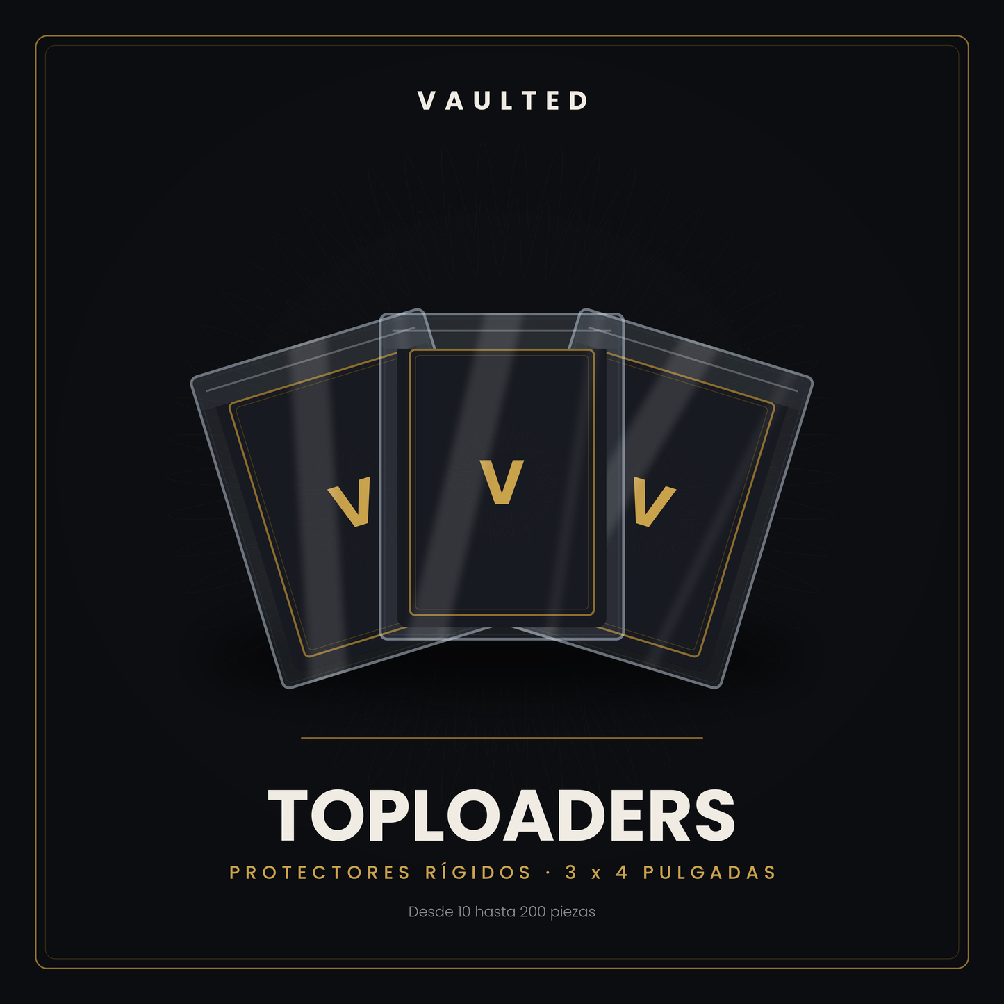 Toploaders Rígidos · Protectores 3 x 4"